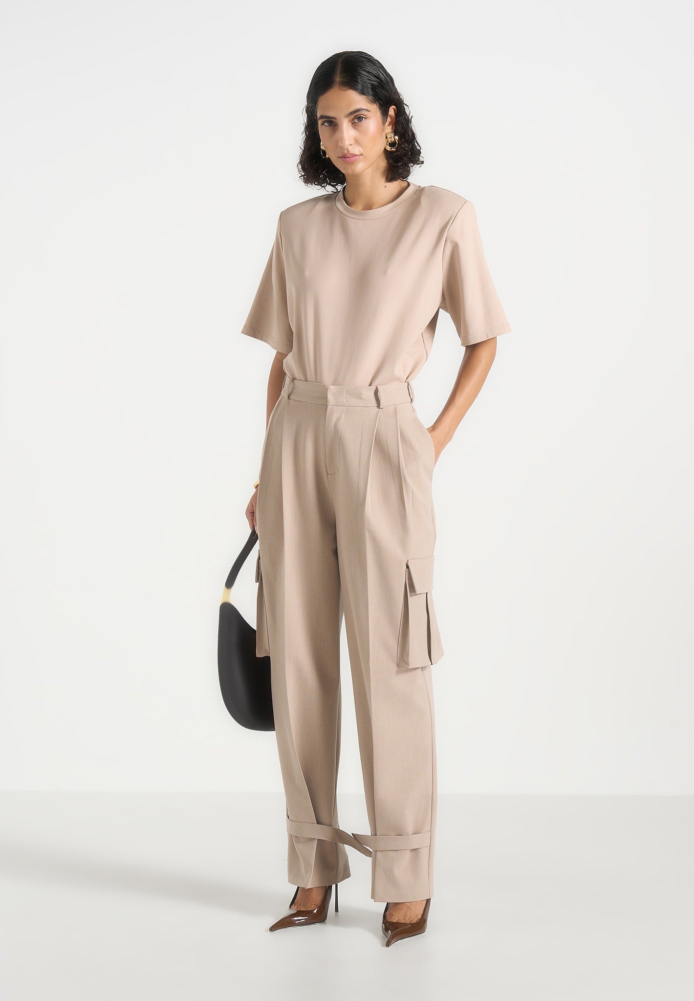 textured-tailored-pleated-cargo-trousers-taupe-1