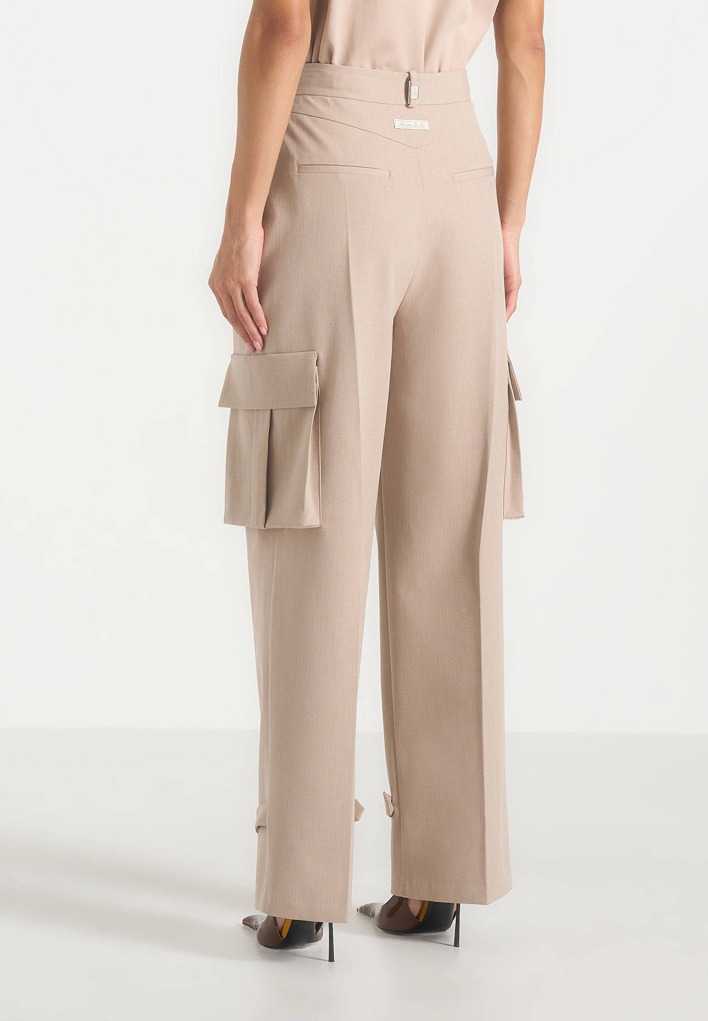 textured-tailored-pleated-cargo-trousers-taupe-1