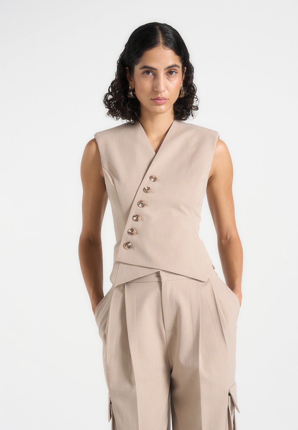 ladies dress waistcoats Buy Sosandar White Linen Blend Waistcoat from Next USA