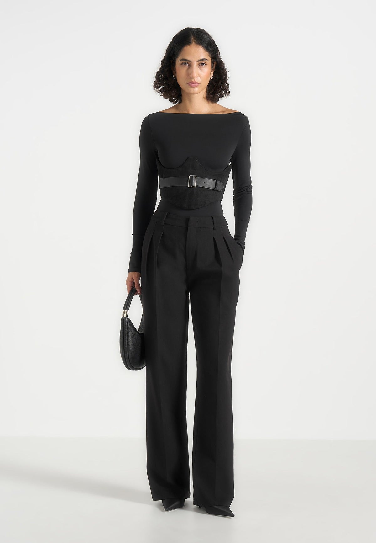 suede-leather-corset-belt-black