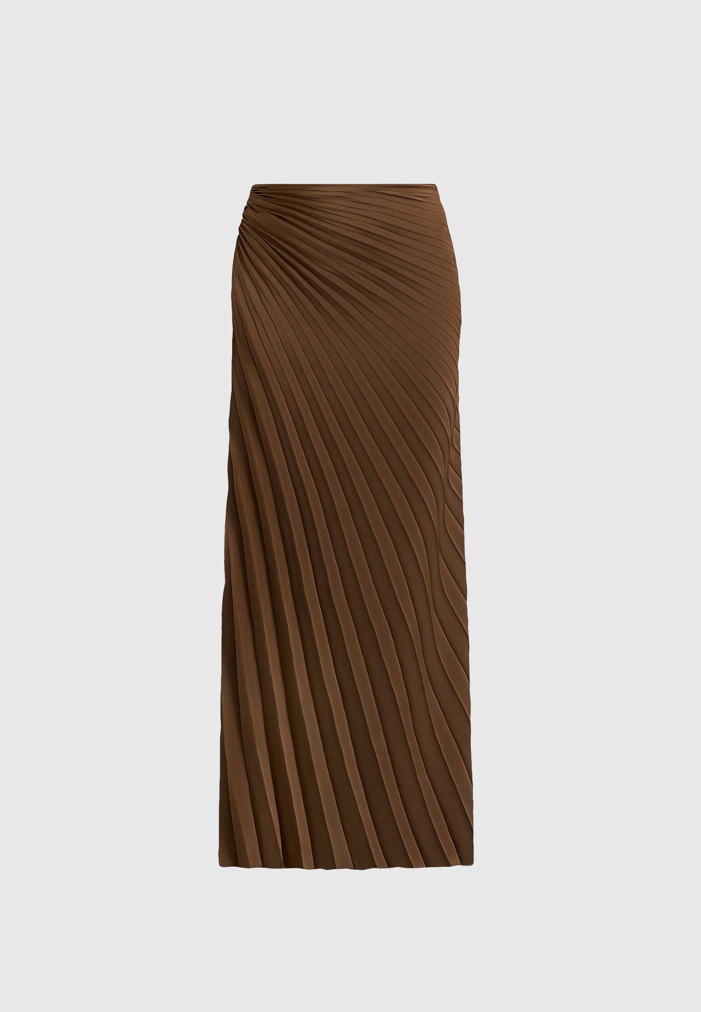 fiona-satin-fan-pleat-maxi-skirt-brown
