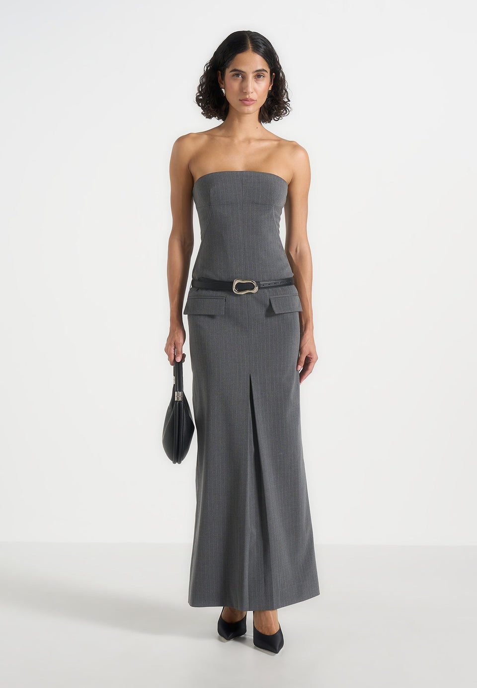 tabitha-tailored-pinstripe-bandeau-belted-maxi-dress-grey
