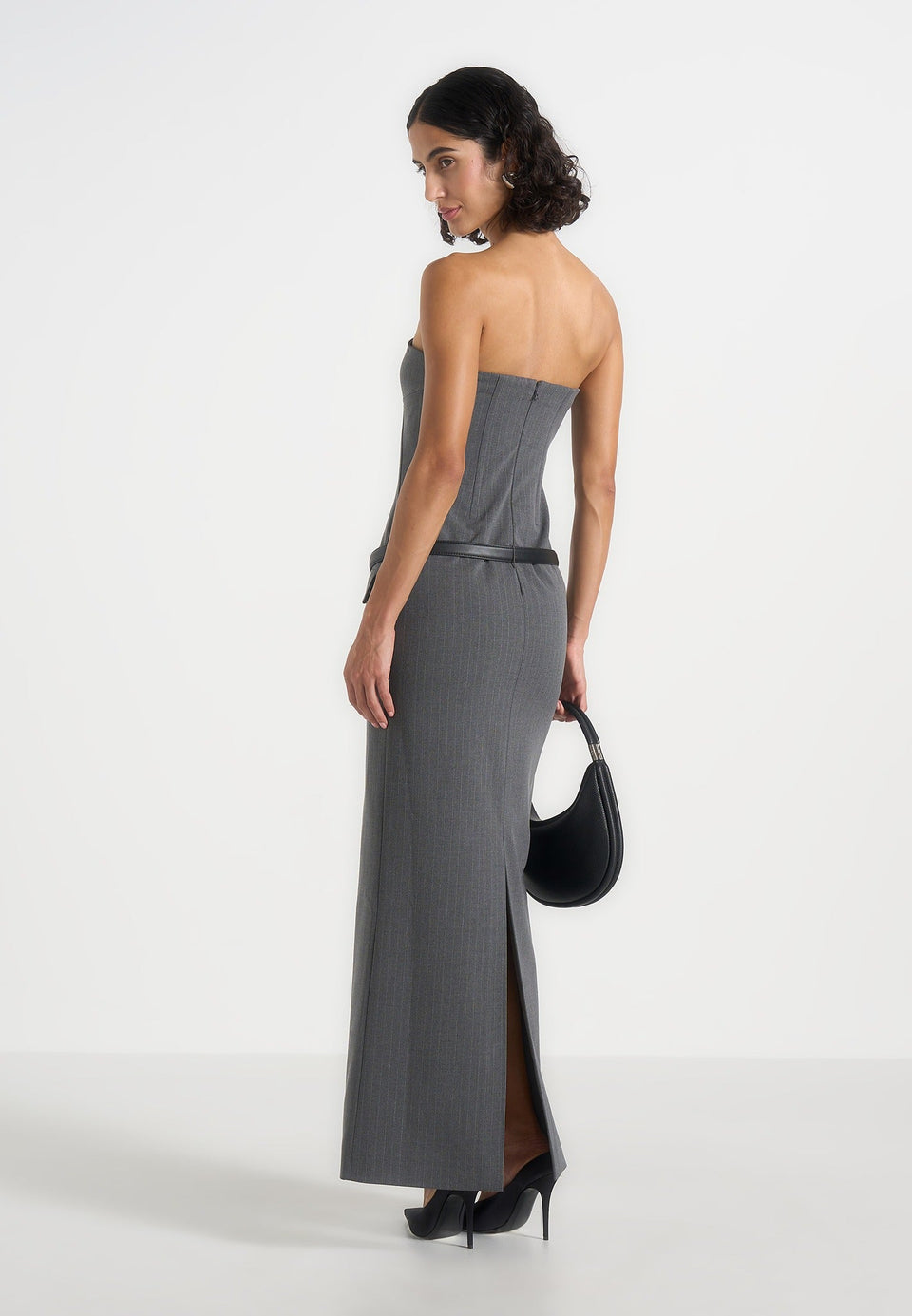 tabitha-tailored-pinstripe-bandeau-belted-maxi-dress-grey