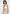 Ava - Halterneck Embellished Corset Gathered Maxi Dress - Cream