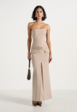 tabitha-tailored-bandeau-belted-maxi-dress-beige