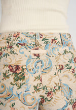 Samia - Tapestry Mini Shorts - Beige