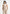 Irene - Collar Detail Cinched Suit Vest - Beige/White