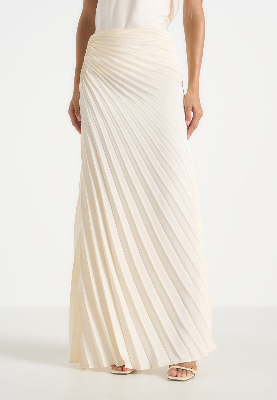 fiona-satin-fan-pleat-maxi-skirt-ivory
