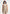 Irene - Collar Detail Cinched Suit Vest - Beige/White