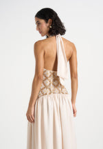 ava-halterneck-embellished-corset-gathered-maxi-dress-cream