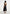 Faith - Cap Sleeve Corset Cotton Midi Dress - Black