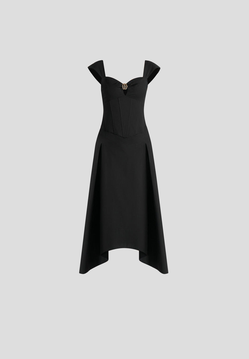 faith-cap-sleeve-corset-cotton-midi-dress-black