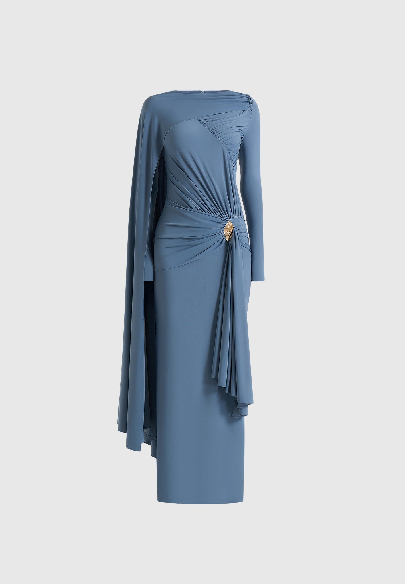 edena-asym-ruched-draped-maxi-dress-blue