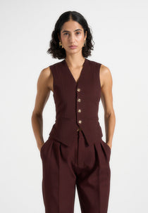 red dress vest Women Ready-to-wear | stretch wool gabardine suit It is an excellent choice for any season days Red Paisley Vest and Tie