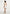 Mirena - Ruched Open Back Mini Dress With Scarf - White