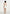 Mirena - Ruched Open Back Mini Dress With Scarf - White