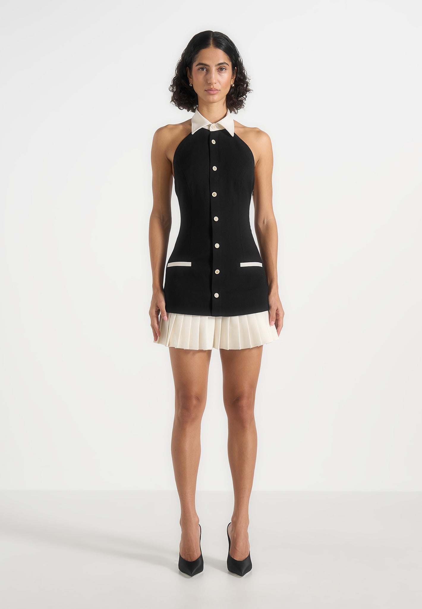 jasmine-halterneck-pleated-mini-dress-black