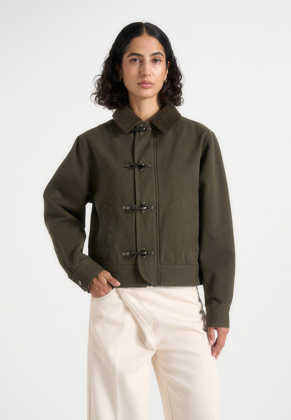 nino-clasp-detail-contrast-stitch-gabardine-jacket-olive