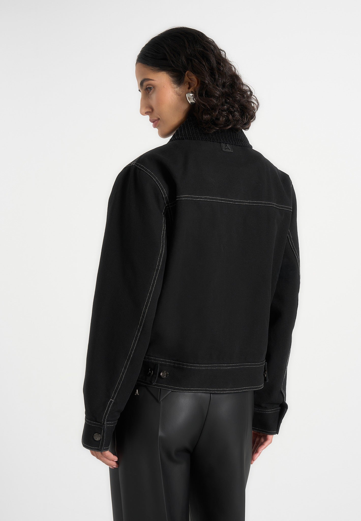 nino-clasp-detail-contrast-stitch-gabardine-jacket-black