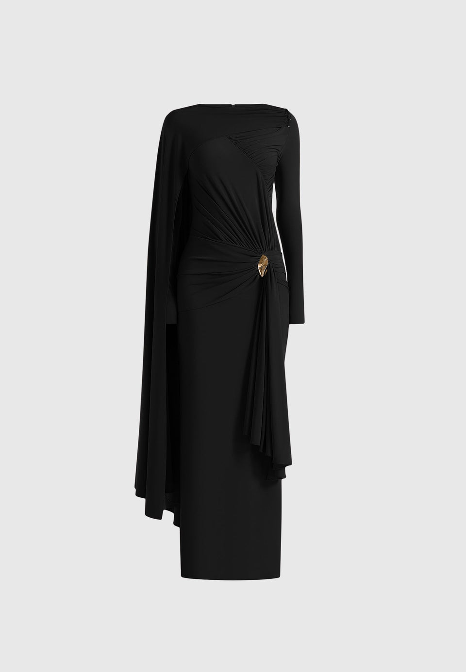 edena-asym-ruched-draped-maxi-dress-black