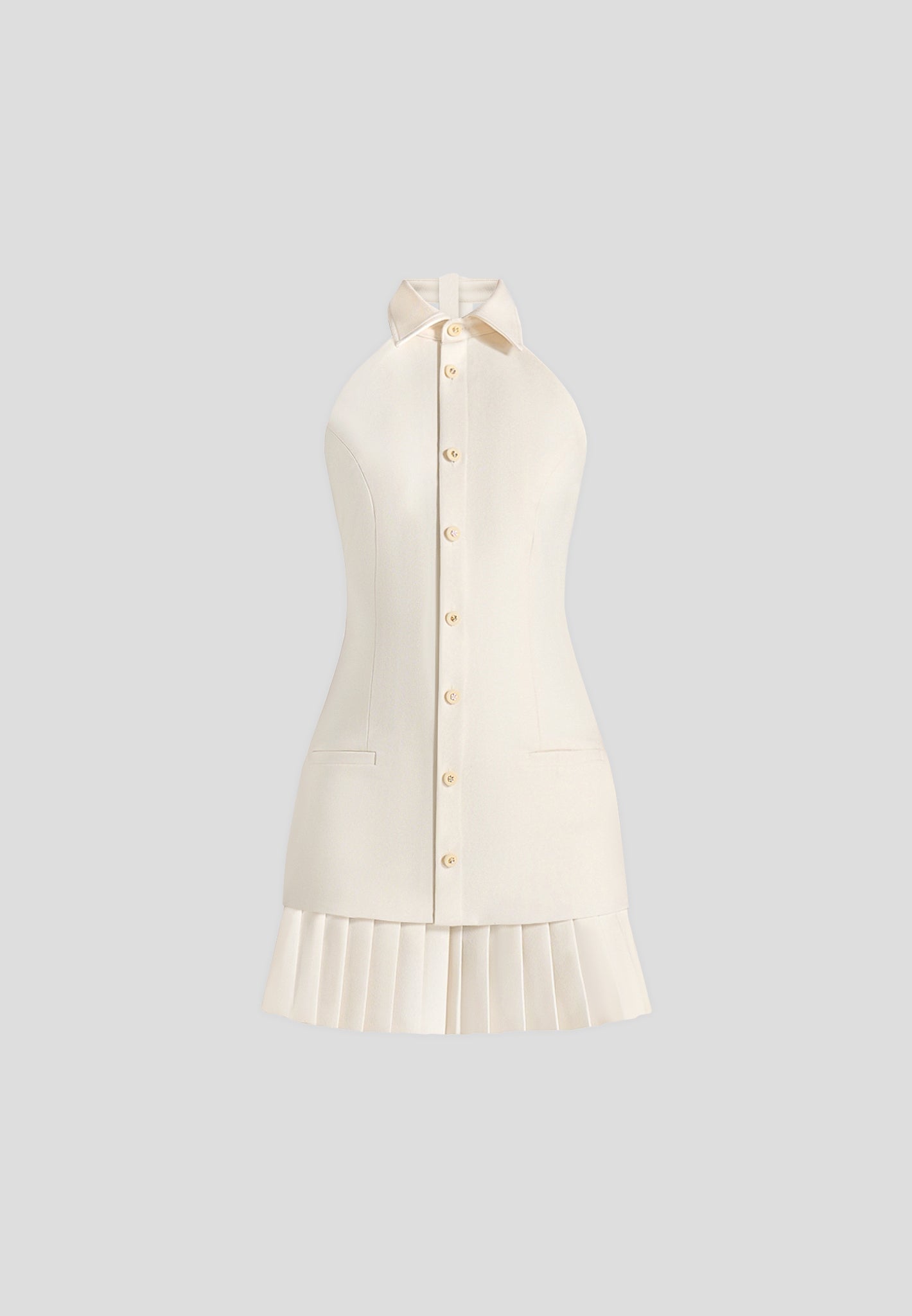 jasmine-halterneck-pleated-mini-dress-cream