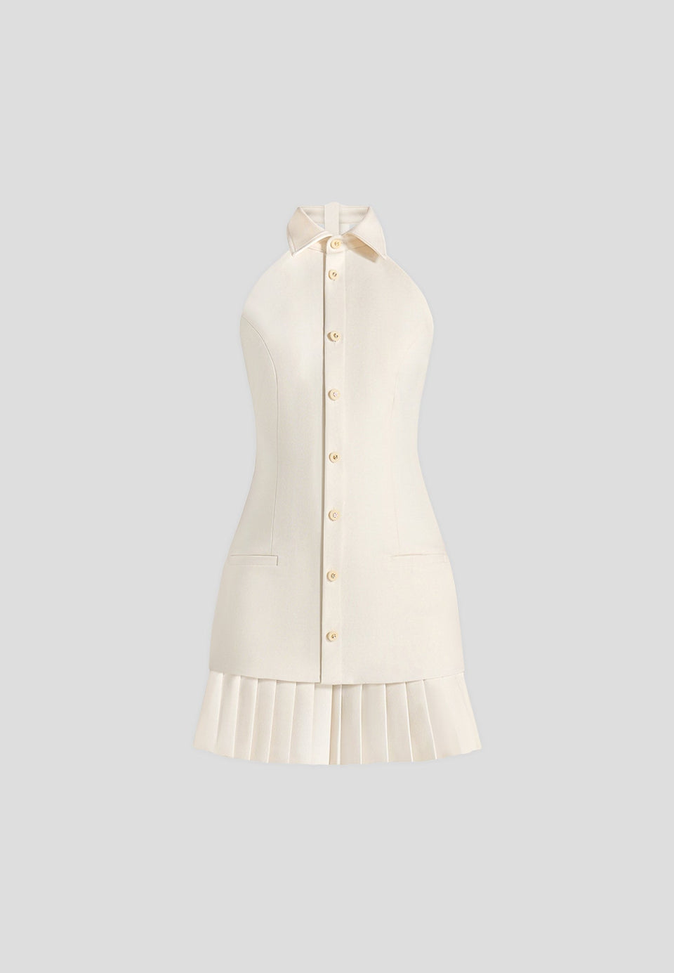 jasmine-halterneck-pleated-mini-dress-cream