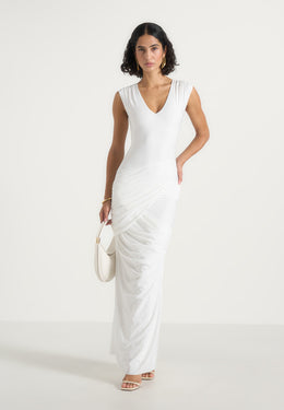 brigitte-v-neck-drape-maxi-dress-white