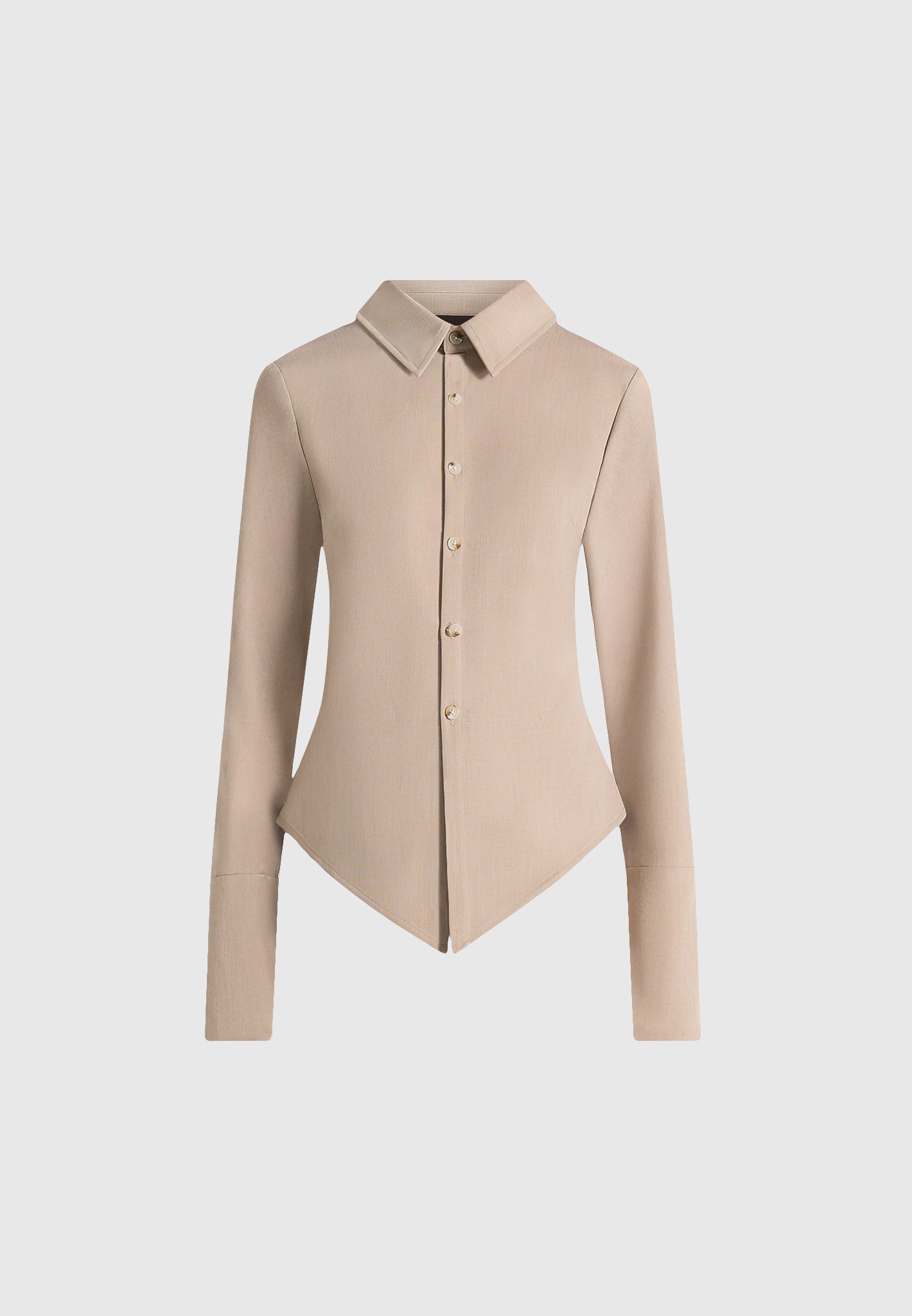 sonia-tailored-cinch-shirt-beige
