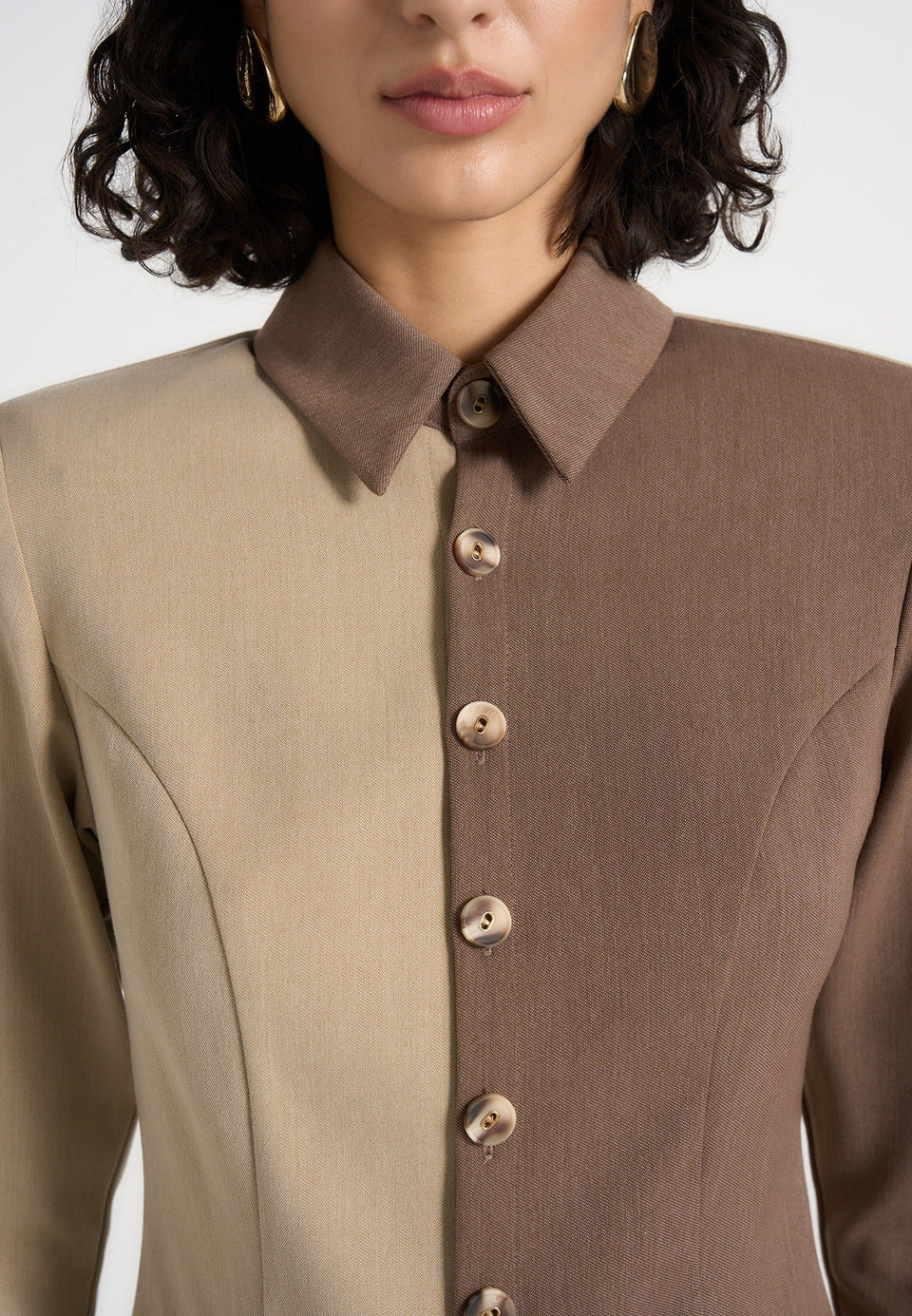 sonia-two-tone-tailored-shirt-taupe-brown