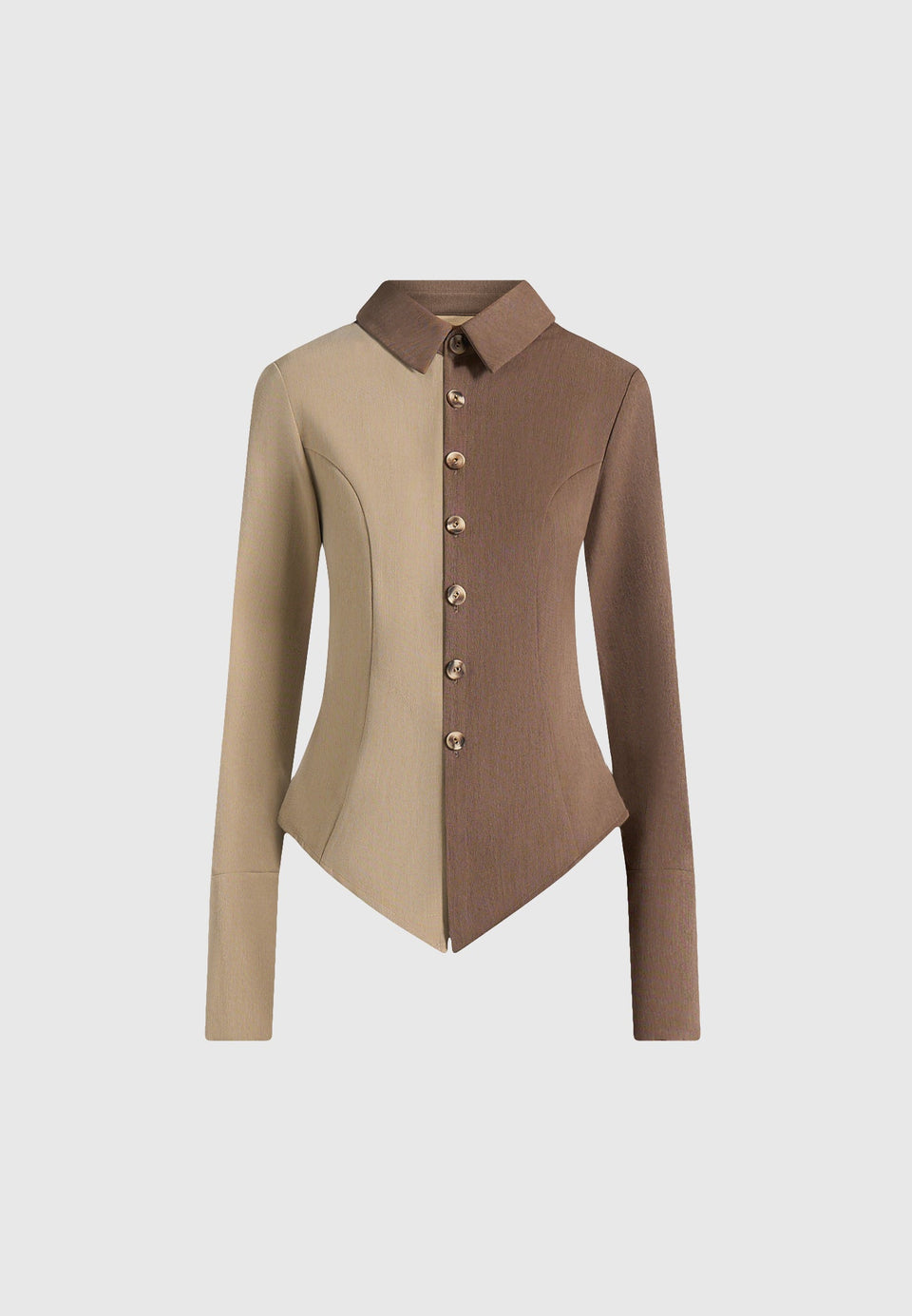sonia-two-tone-tailored-shirt-taupe-brown