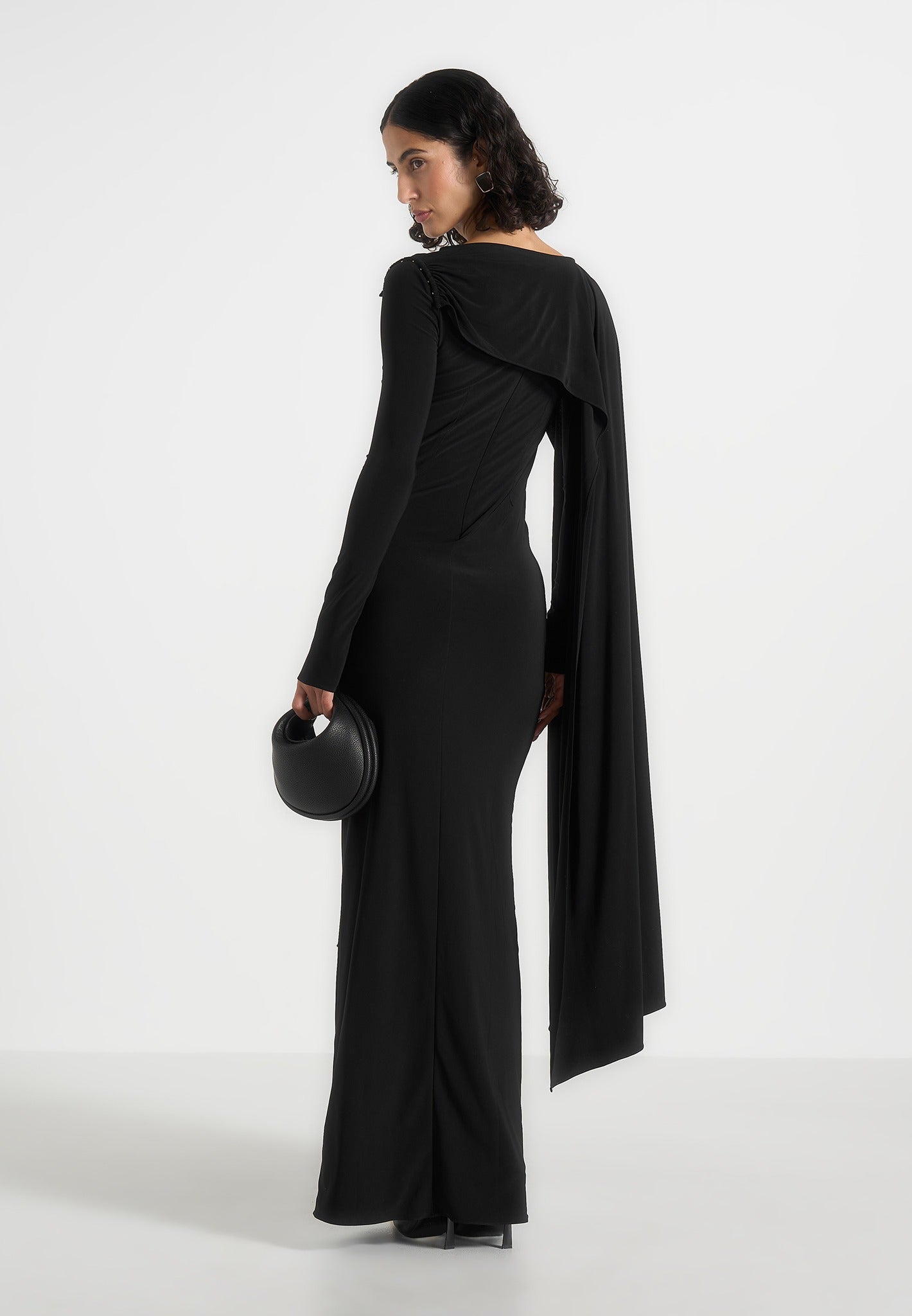 edena-asym-ruched-draped-maxi-dress-black