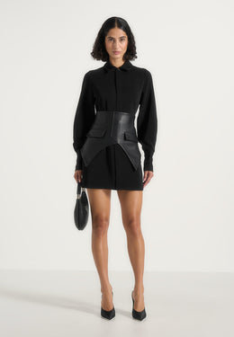 keira-corset-overlay-shirt-mini-dress-black