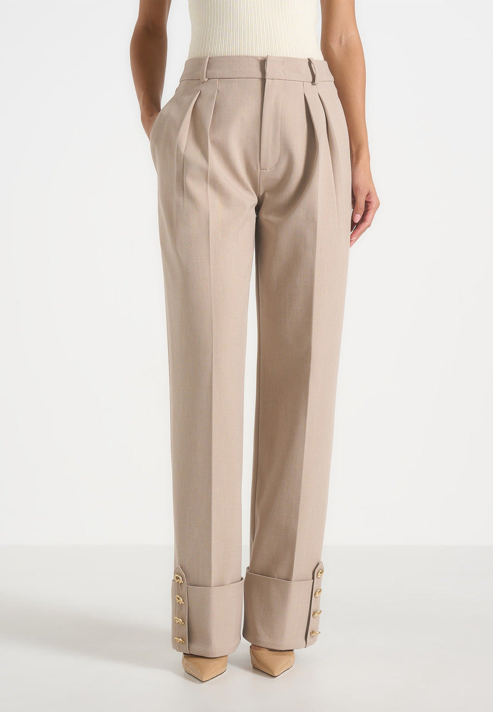darlene-turn-up-detail-tailored-twin-pleat-trousers-beige