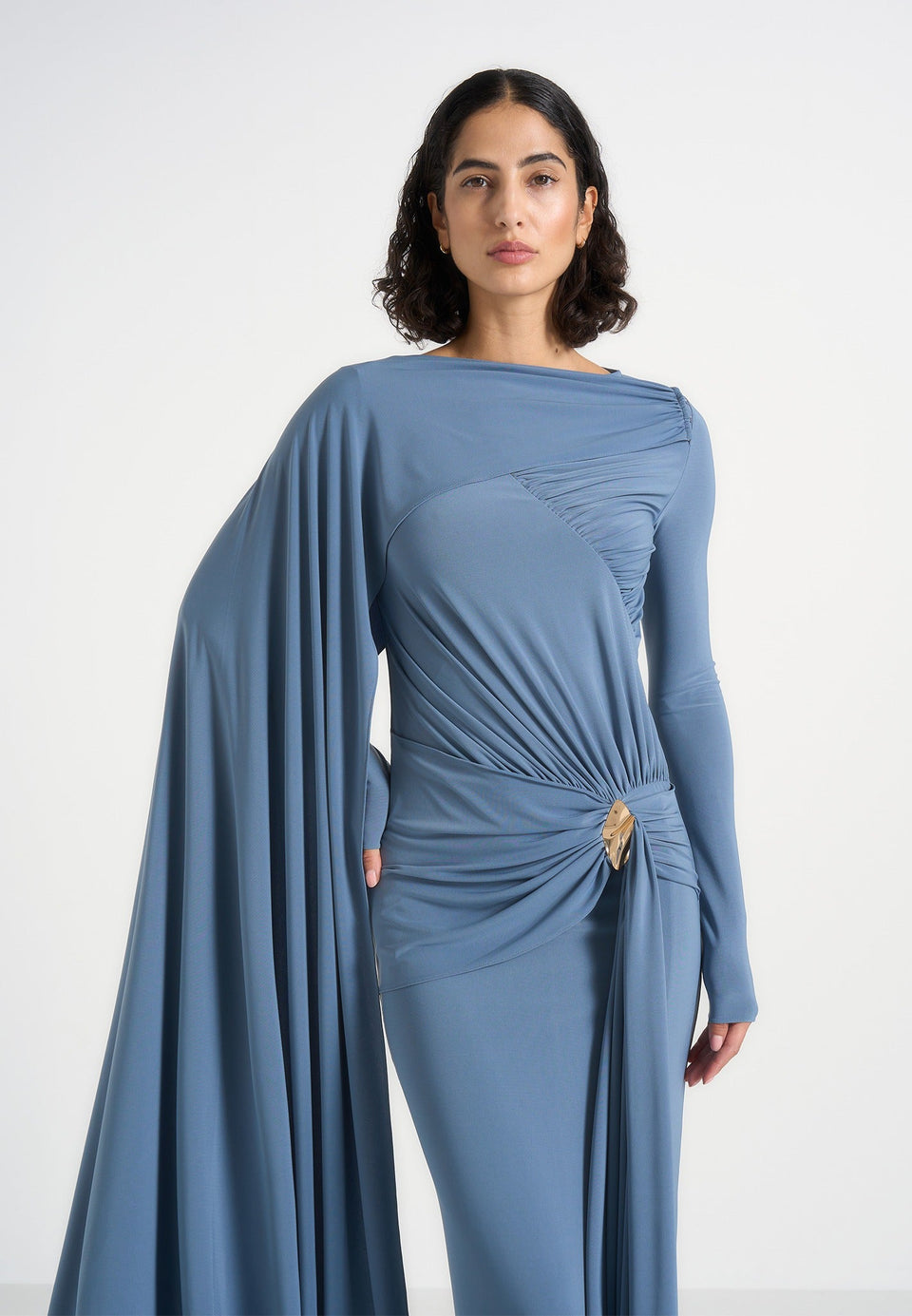 edena-asym-ruched-draped-maxi-dress-blue