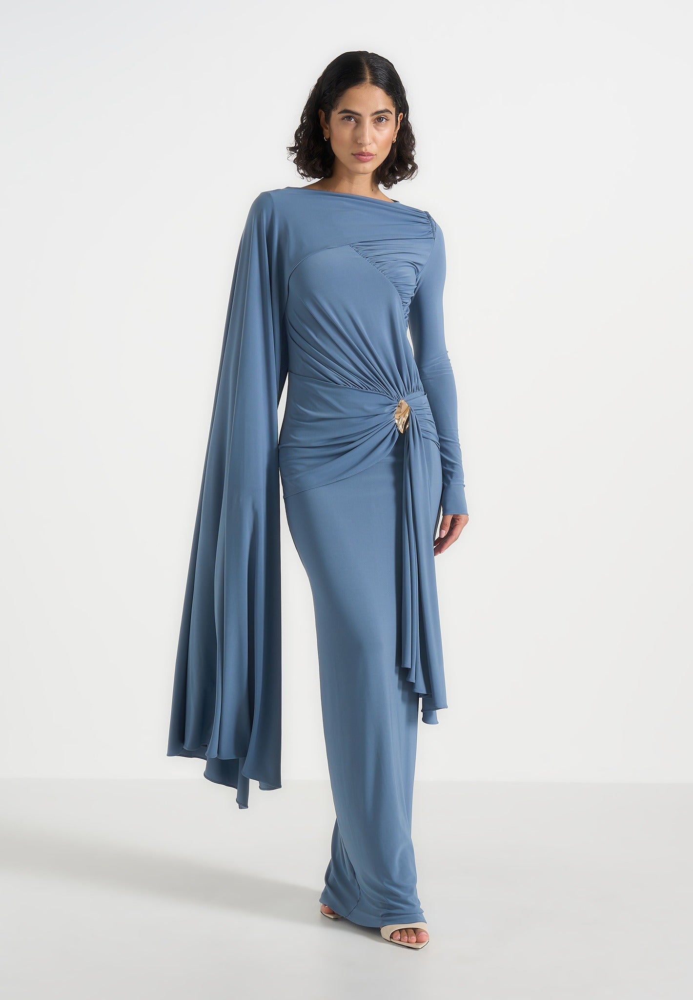 edena-asym-ruched-draped-maxi-dress-blue