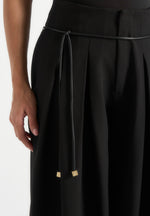 flora-box-pleat-wide-leg-belted-trousers-black