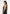 Phoebe - Satin Tie-Neck Blouson Open Back Top - Black
