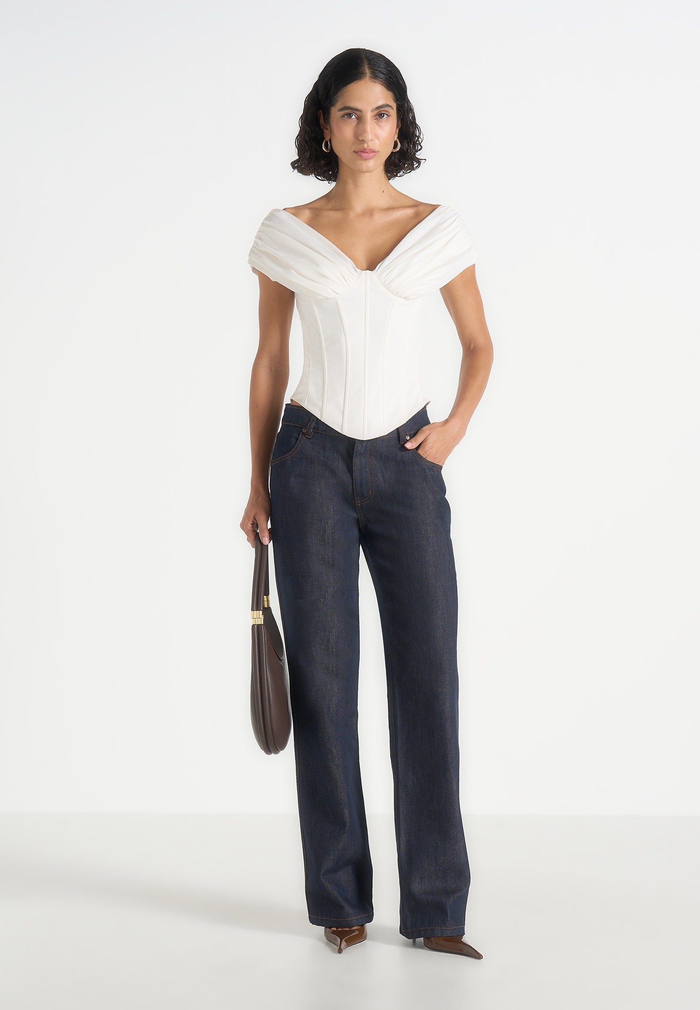 ursula-off-shoulder-pleated-cotton-corset-top-white