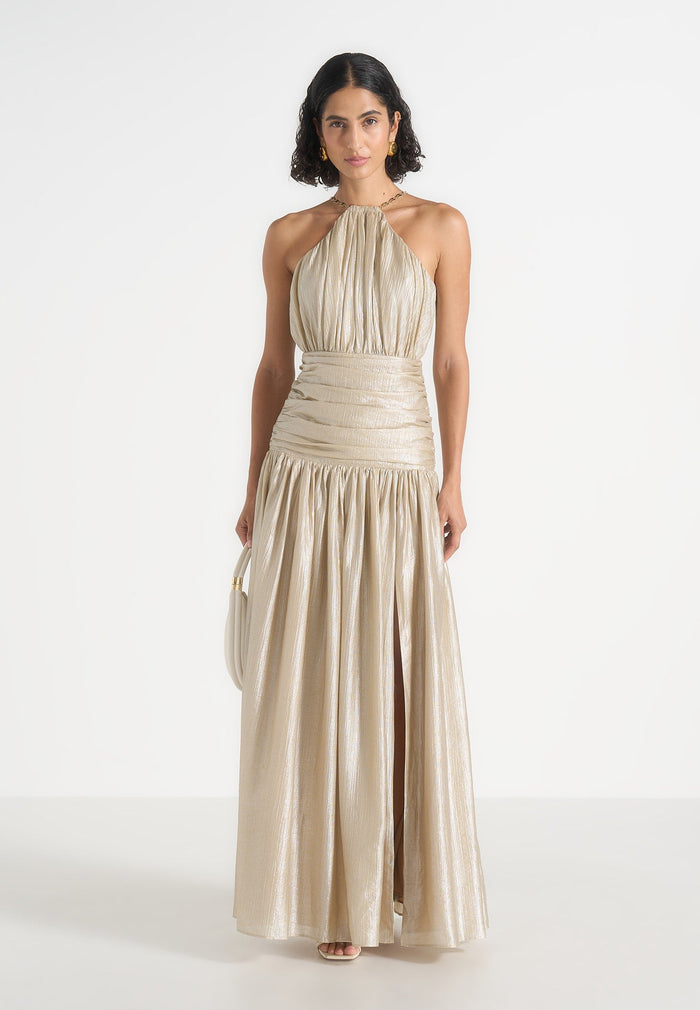 fabienne-pleated-halter-contour-maxi-dress-champagne