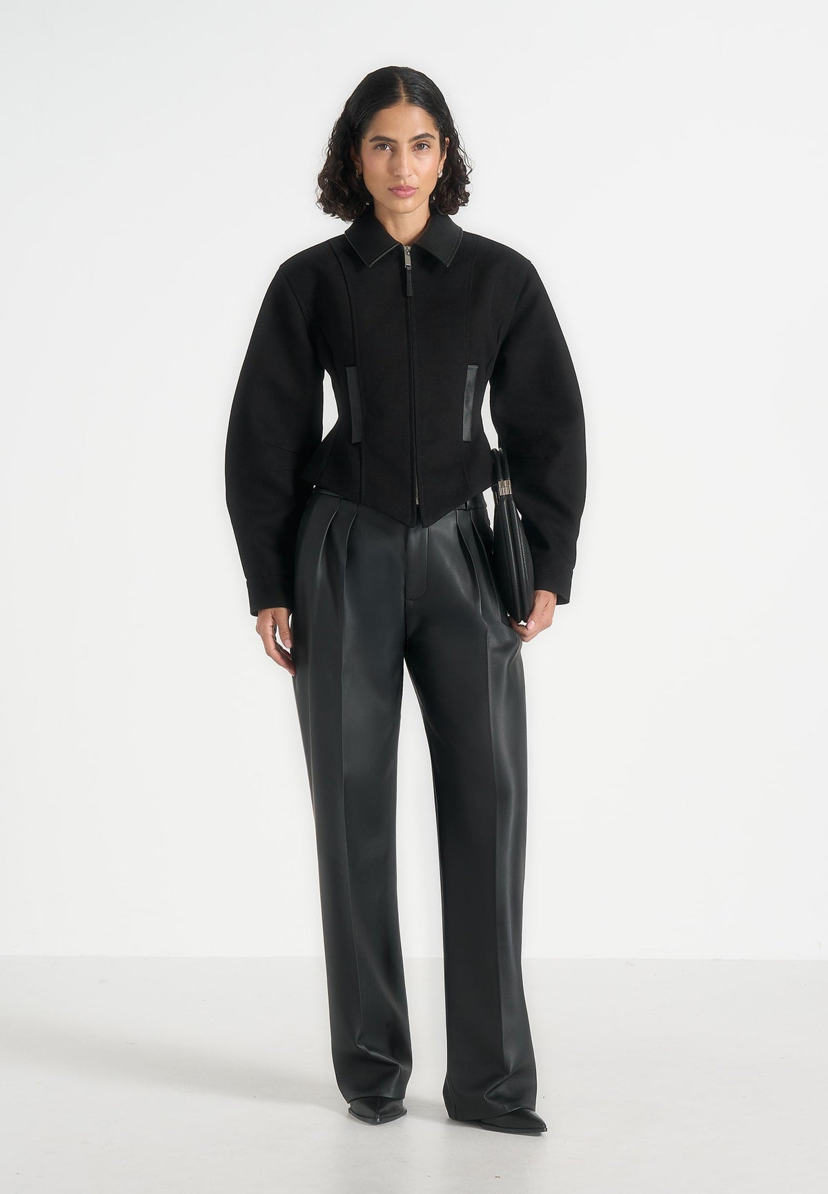 Sky - Hourglass Gabardine Jacket - Black