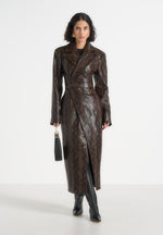 esma-python-asymmetric-coat-with-cinch-belt-brown