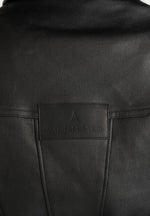 Karla - Wax Effect Cinch Waist Jacket - Black