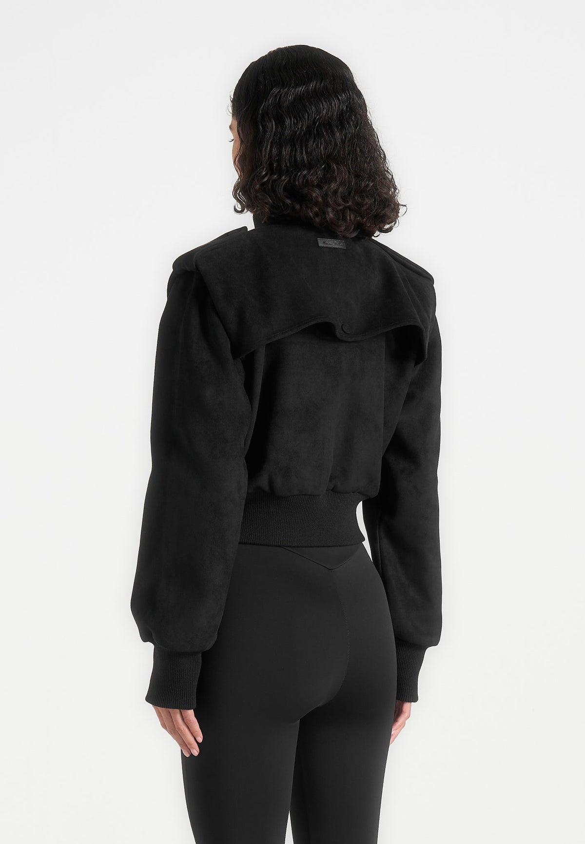 delfina-suede-layered-shoulder-cropped-bomber-jacket-black
