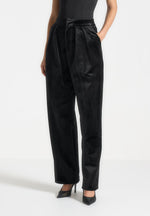 velvet-tailored-pleated-trousers-black