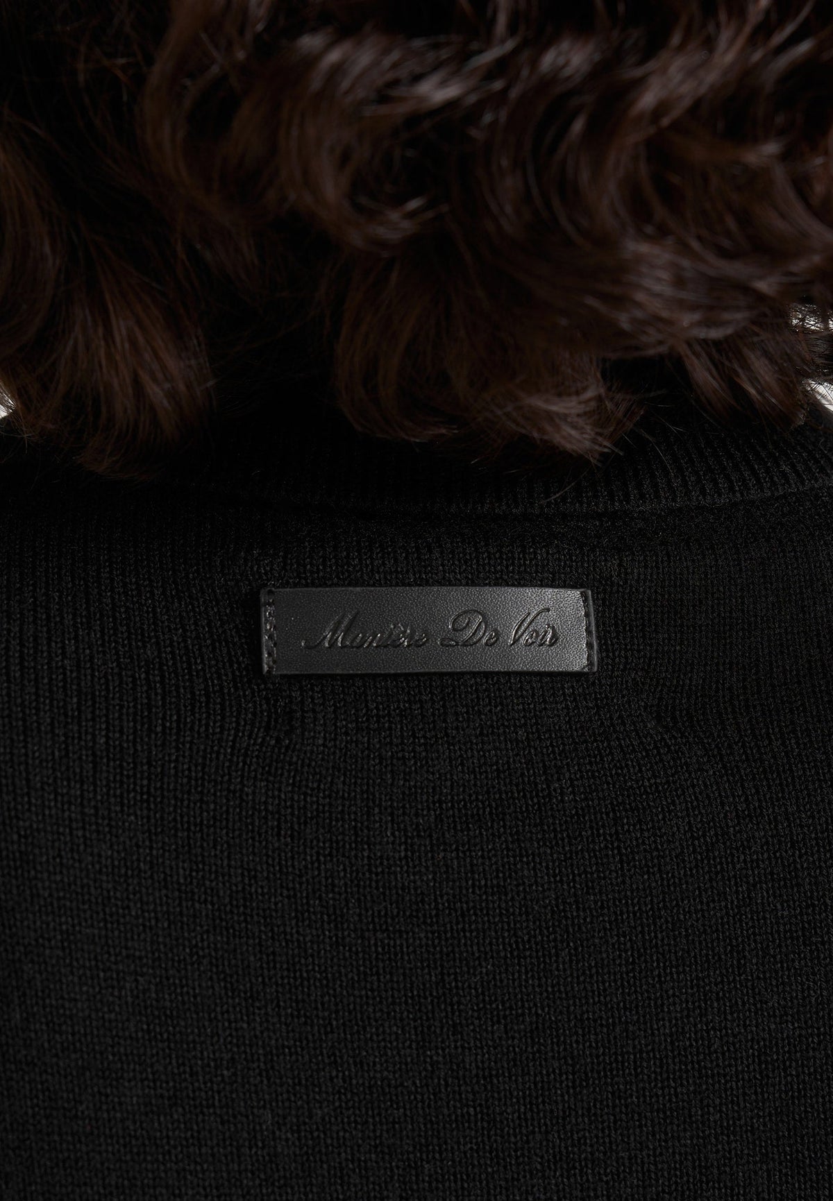Madeline - Wool-Blend Turtleneck Knit Bodysuit - Black