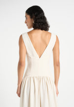 paige-boat-neck-corset-dress-cream