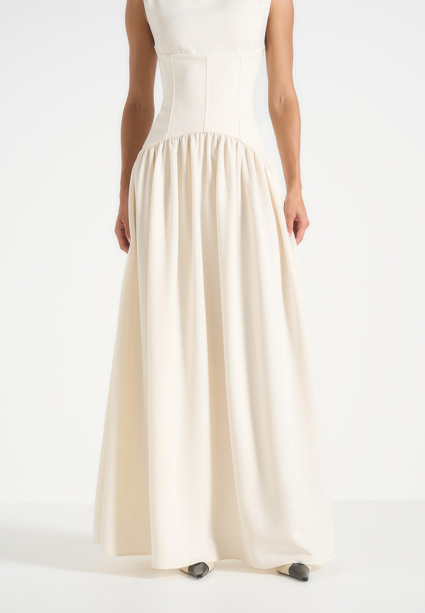 paige-boat-neck-corset-dress-cream