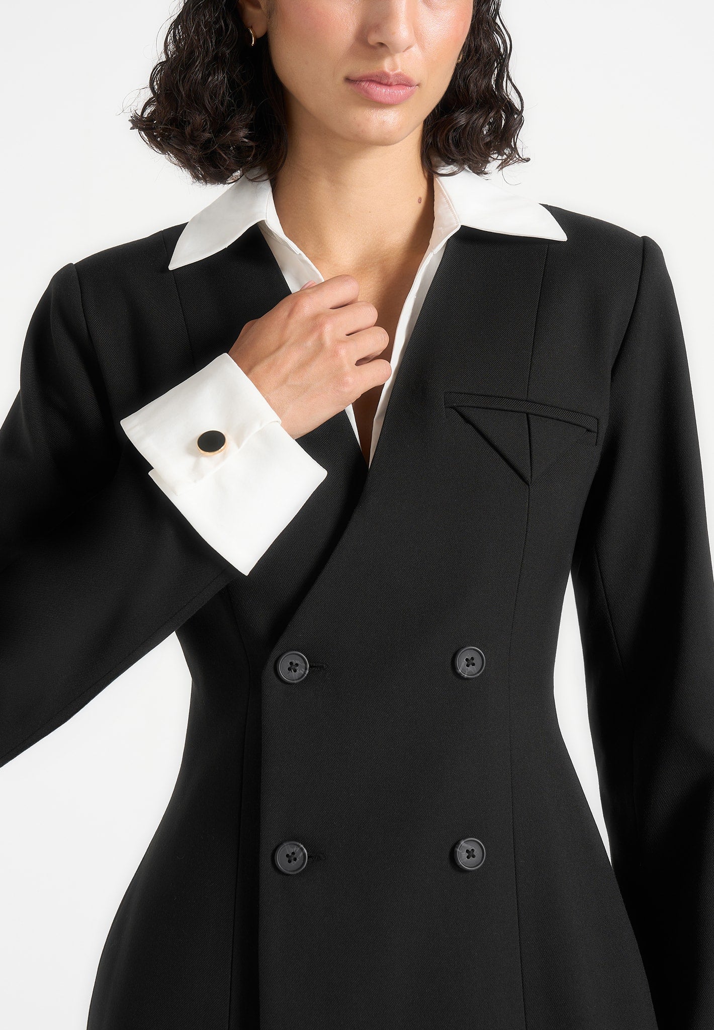 Oriole Blazer Dress - Black