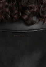 Annika - Suede Belted Utility Jacket - Black