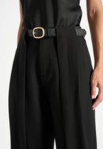 Jodie Pleated Trousers - Black